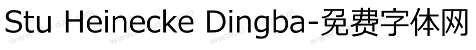 Stu Heinecke Dingba字体转换